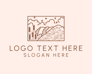 Outdoor Wilderness Landscape Logo