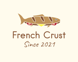 Baguette - Baguette Fish Sandwich logo design