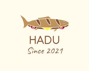 Quick Lunch - Baguette Fish Sandwich logo design