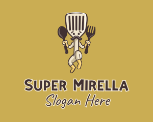 Diner - Spatula Man Diner logo design