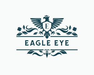 Royal Crown Eagle Shield logo design