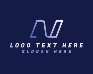 Letter N - Freight Logistics Courier logo design