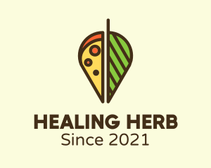 Cheese Herb Leaf logo design