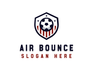 Soccer Ball Shield logo design