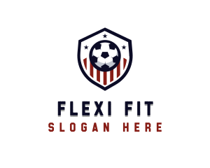 Soccer Ball Shield logo design