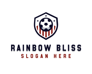 Soccer Ball Shield logo design