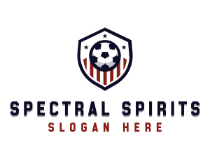 Soccer Ball Shield logo design