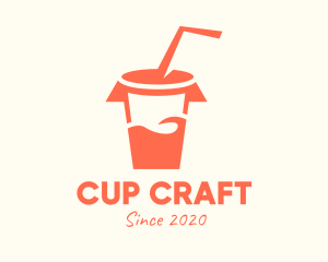 Orange Drinking Cup logo design