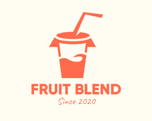 Smoothie - Orange Drinking Cup logo design