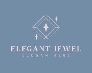 Brooch - Minimalist Diamond Jewelry logo design