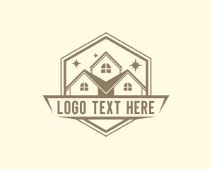 Repair - House Property Roof logo design