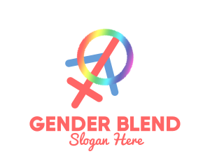 Gender - Peace Pride Symbol logo design