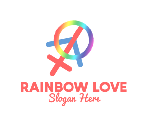 Peace Pride Symbol logo design