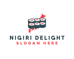 Nigiri - Japanese Seafood Sushi logo design