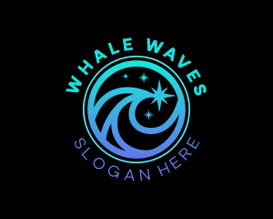 Sea Wave Star logo design