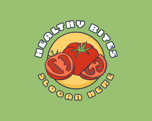 Quirky Tomato Fruit logo design