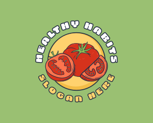 Quirky Tomato Fruit logo design