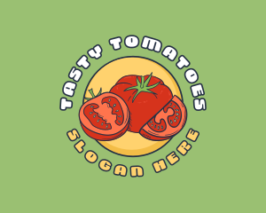 Quirky Tomato Fruit logo design