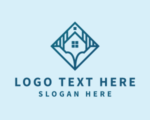 Shelter - Blue House Realty logo design