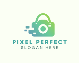 Camera Shopping Bag logo design