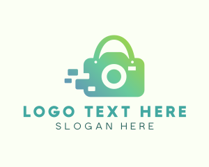 Digicam - Camera Shopping Bag logo design