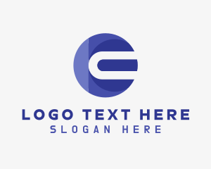 Network - Software Telecom Letter E logo design