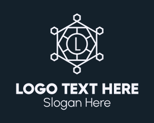 Gray - Gray Intricate Hexagon Lettermark logo design