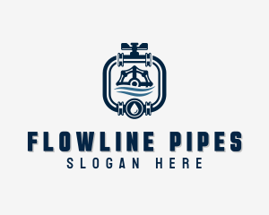 Pipes - Plumbing Water Pipe logo design