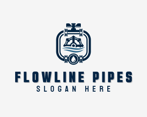 Plumbing Water Pipe logo design