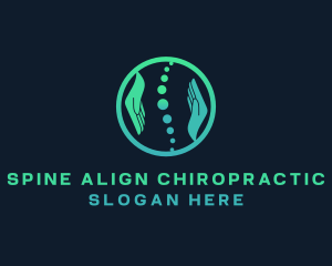 Chiropractor - Back Spine Massage logo design