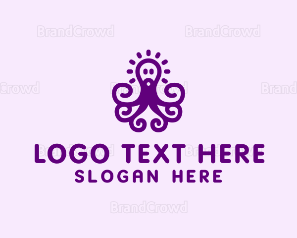 Sea Octopus Animal Logo