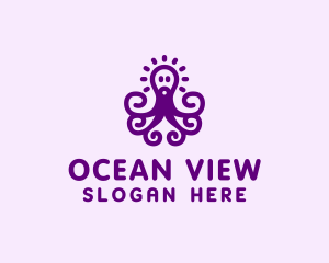 Sea Octopus Animal logo design