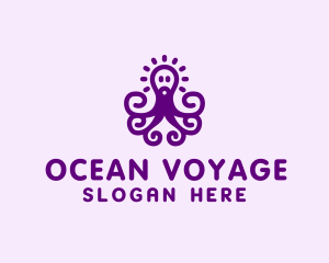 Sea Octopus Animal logo design