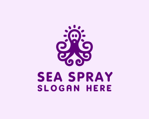 Sea Octopus Animal logo design