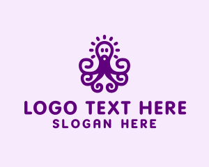 Sea Octopus Animal Logo