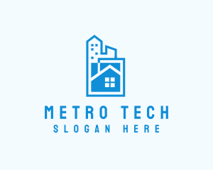 Metro - City Housing Real Estate logo design