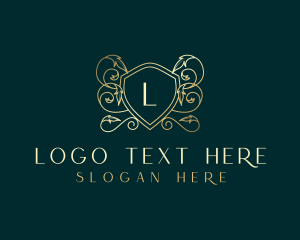 Vine - Shield Luxury Elegant logo design