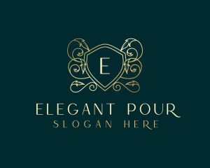 Shield Luxury Elegant logo design