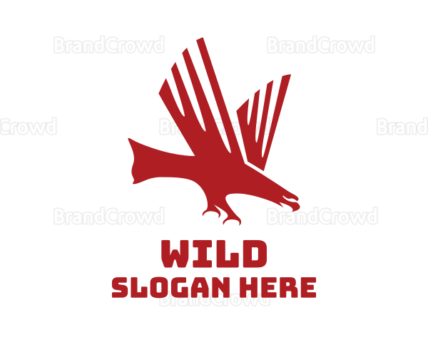 Red Charging Eagle Logo