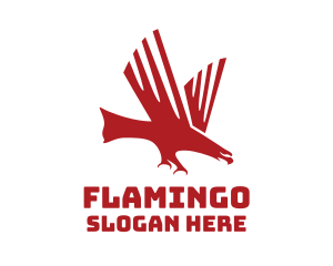 Red Charging Eagle Logo