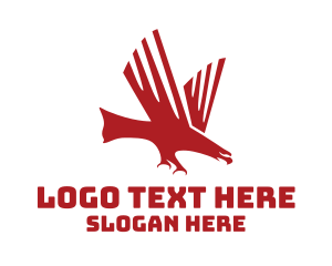 Red Charging Eagle Logo