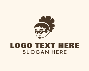 Male - Afro Guy Character logo design