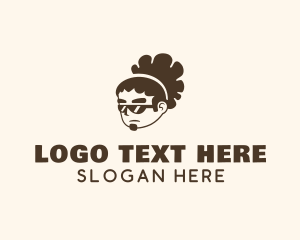 Afro - Afro Guy Character logo design