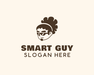 Guy - Afro Guy Character logo design