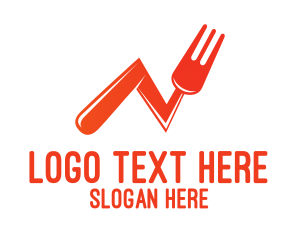 Statistics - Orange Fork Statistics logo design