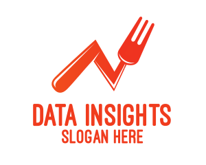 Statistics - Orange Fork Statistics logo design