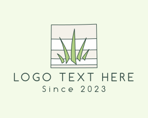 Horticulture - Notepad Grass Mowing logo design