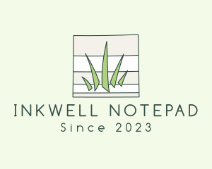 Notepad Grass Mowing logo design