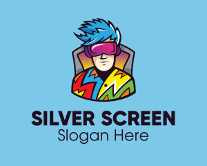 Game Streaming - Colorful Virtual Gamer logo design