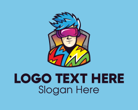 Youtuber - Colorful Gaming Mascot logo design